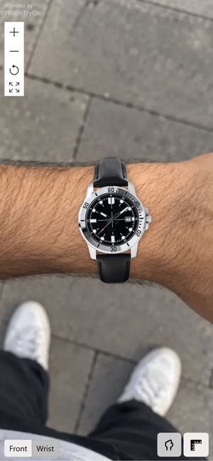 Several watches shown one after the other on the same wrist photo